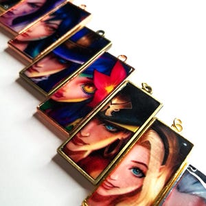 Inspired by League of Legends Necklace |  League of legend gift | Jinx Ahri Yasuo Zed Lux Ekko Akali Jewelry Gift for Gamer - Lol gadget
