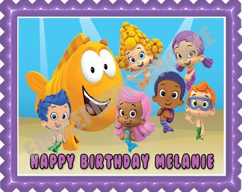 Bubble Guppies (2) - Edible Cake Topper or Cupcake Topper, Decor