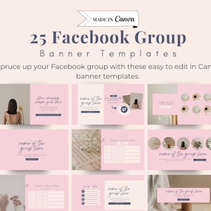 Facebook Cover Template Canva | Facebook Banner Template, Facebook Template, Social media template, facebook group INSTANT DOWNLOAD -TMDT003
