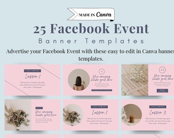 Colorful Facebook Template for Canva | Matching Moodring Template ...