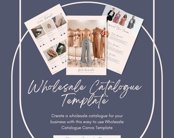 Wholesale Catalogue Template | Wholesale Line Sheet Template | Editable Template Catalog | Pricing Ebook Template | Product Catalog Template