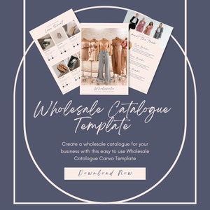Wholesale Catalogue Template | Wholesale Line Sheet Template | Editable Template Catalog | Pricing Ebook Template | Product Catalog Template