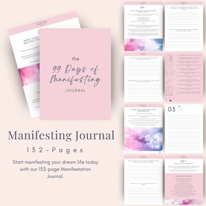 Manifestation Journal Digital Download | Printable Manifesting Journal,  manifest planner, goal setting journal, goal setting planner