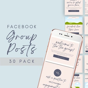 Canva Template for Facebook Group Engagement | Facebook Post Templates |  Facebook Group Posts | Facebook Canva Templates | Engagement Posts