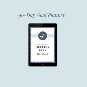 Goal Setting Workbook & 90-Day Business Undated Planner Printable for small business owners