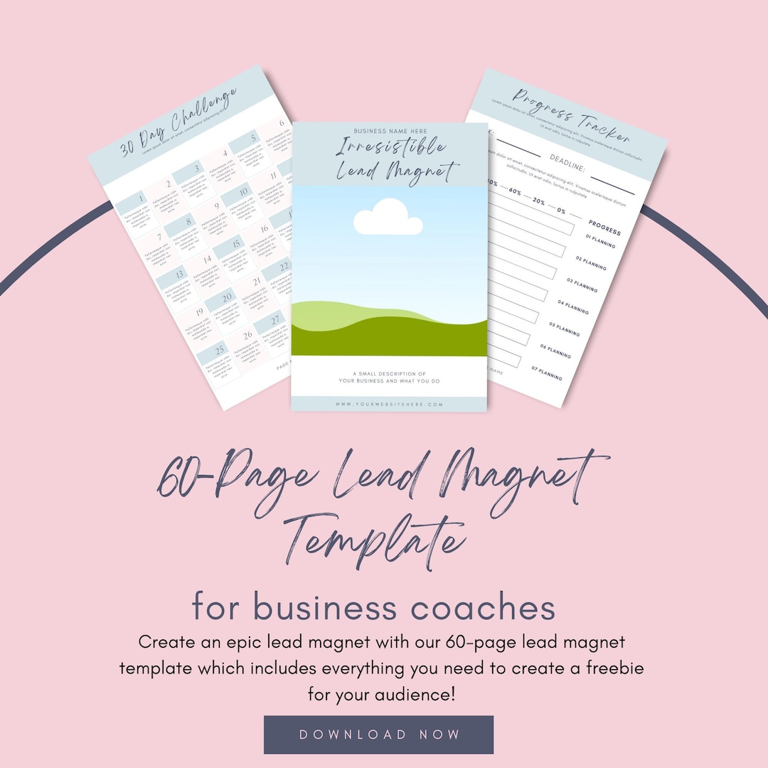 Lead Magnet Templates | Coaching Template | Coaching Workbook ...