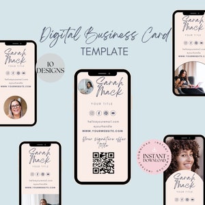 Business Card Template Canva With Photo | Customizable Business Card With Photo | Business Card Template Qr Code | Photo Business Cards