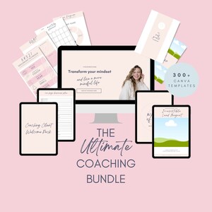 Coaching Bundle Canva Template | Coaching Canva Templates | 1 on 1 Coaching Templates | Coach Template Bundle | Coaching Worksheets