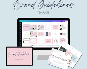 Branding Guidelines Canva | Brand Strategy | Brand Style Guidelines | Business Style Guide Template | Brand Style Guide Template |