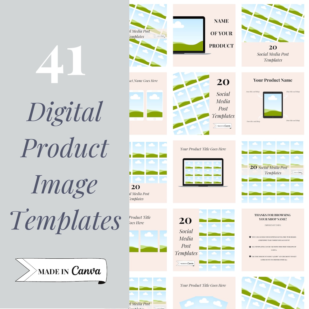 Etsy Listing Mockup Image Templates for Digital Products & Etsy Sellers ...