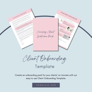 Onboarding Template Canva | New Client Service Guide | Editable Welcome Pack | Coaching Onboarding Template | Welcome Packet |