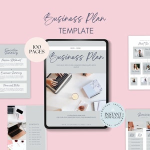 Business Plan Template for Startup | Canva Template For Business Plan | Small Business Planner Proposal | Small Business Plan Template