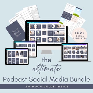 Instagram Podcast Canva Template | Post Template For Podcast | Podcast Instagram Template | Podcast Canva Template | Podcast Templates