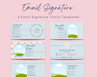Email Signature Template Canva | Gmail Signature | Instant Download | Edit Yourself Email Signature | Email Marketing Canva Template