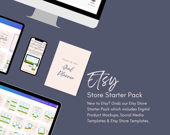 Etsy Listing Mock Ups | Etsy Listing Mockup Templates | Printables Bundle Mockup | Sell Printables On Etsy | Etsy Listing Templates