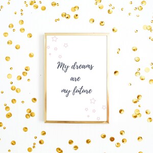 Positive Affirmation Printable Wall Art is Great for Home Office Decor
