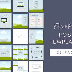 Plantillas de publicaciones de Facebook para propietarios de pequeñas empresas: 20 plantillas de Facebook de Canva para empresas en línea que ayudan a ahorrar tiempo