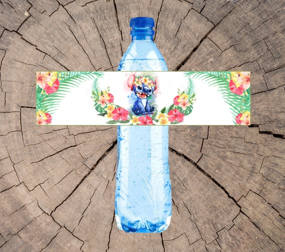 Lilo And Stitch Water Bottle Labels Lilo And Stitch Birthday Etsy