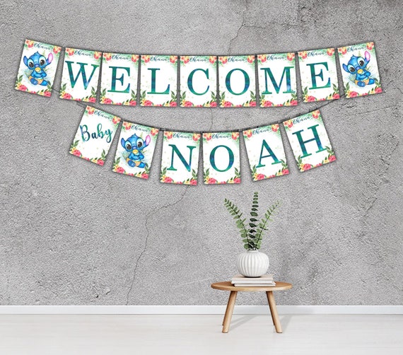 stitch baby shower decorations