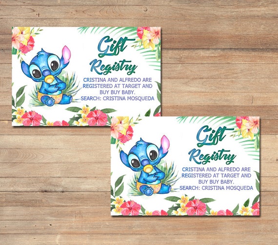 Lilo And Stitch Registry Cards Stitch Baby Gift Registry Etsy Lilo And Stitch Registry Cards Stitch Baby Gift Registry Etsy