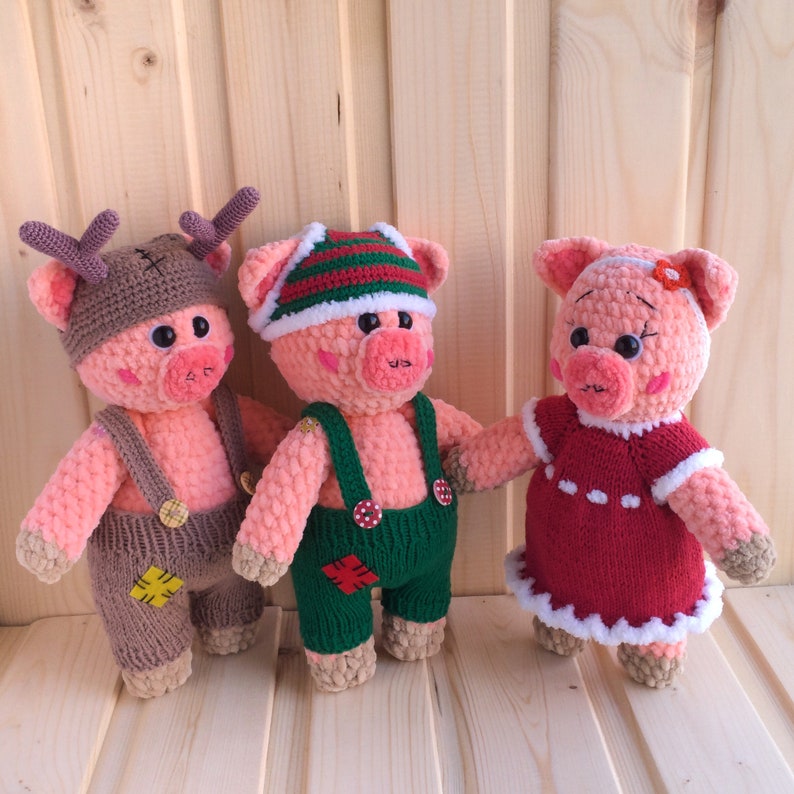 Cute piggy toy piggy piggy toys stuffed toy crochet toys Etsy