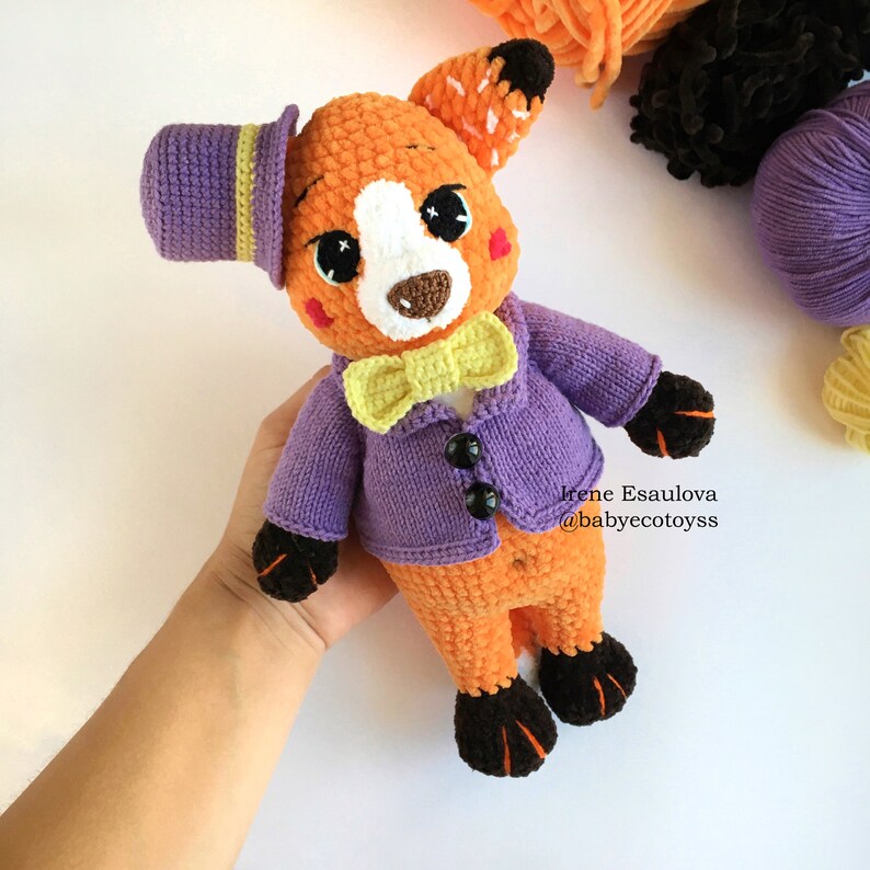 Diy Craft Kit Stuffed Toy Fox . Stuffed Animal Fox Plush Etsy