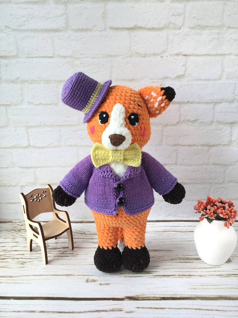 Diy Craft Kit Stuffed Toy Fox . Stuffed Animal Fox Plush Etsy