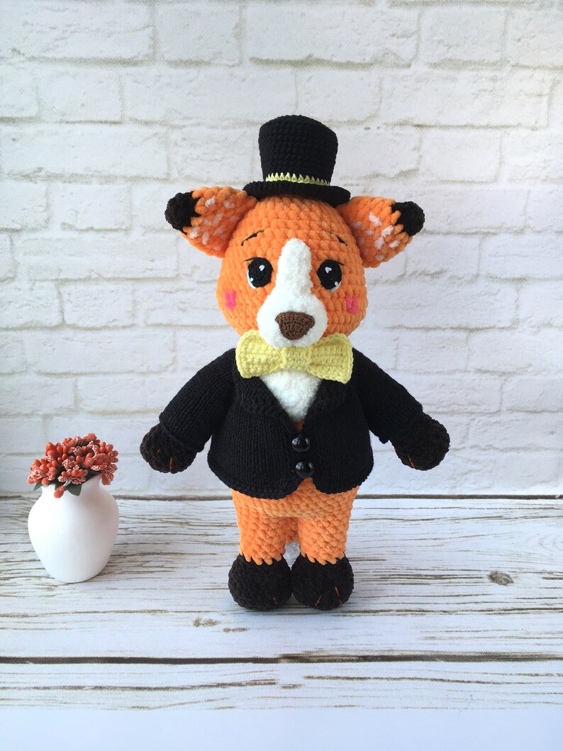 Diy Craft Kit Stuffed Toy Fox . Stuffed Animal Fox Plush Etsy