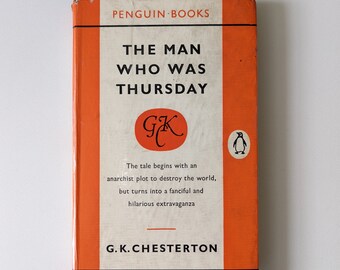 The Man Who Was Thursday by G. K. Chesterton (Penguin, 1958) Unique vintage 'hardback' edition