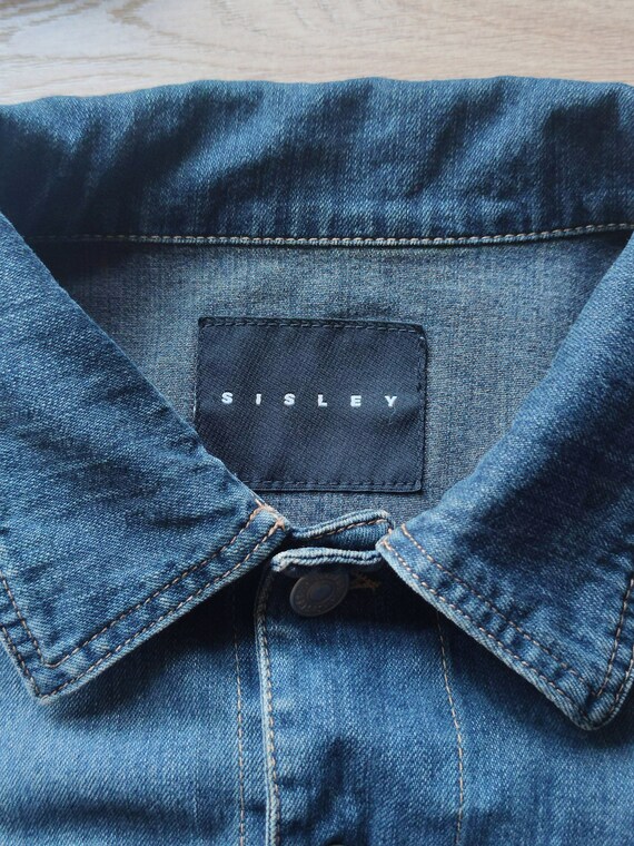 Giacca in Denim Vintage Sisley Etsy Ireland