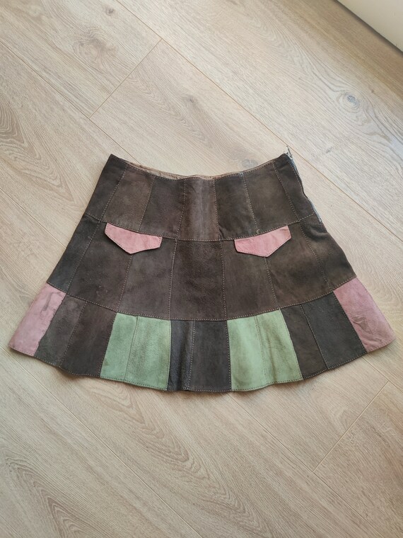 Minigonna vintage in pelle