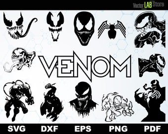 venom logo etsy