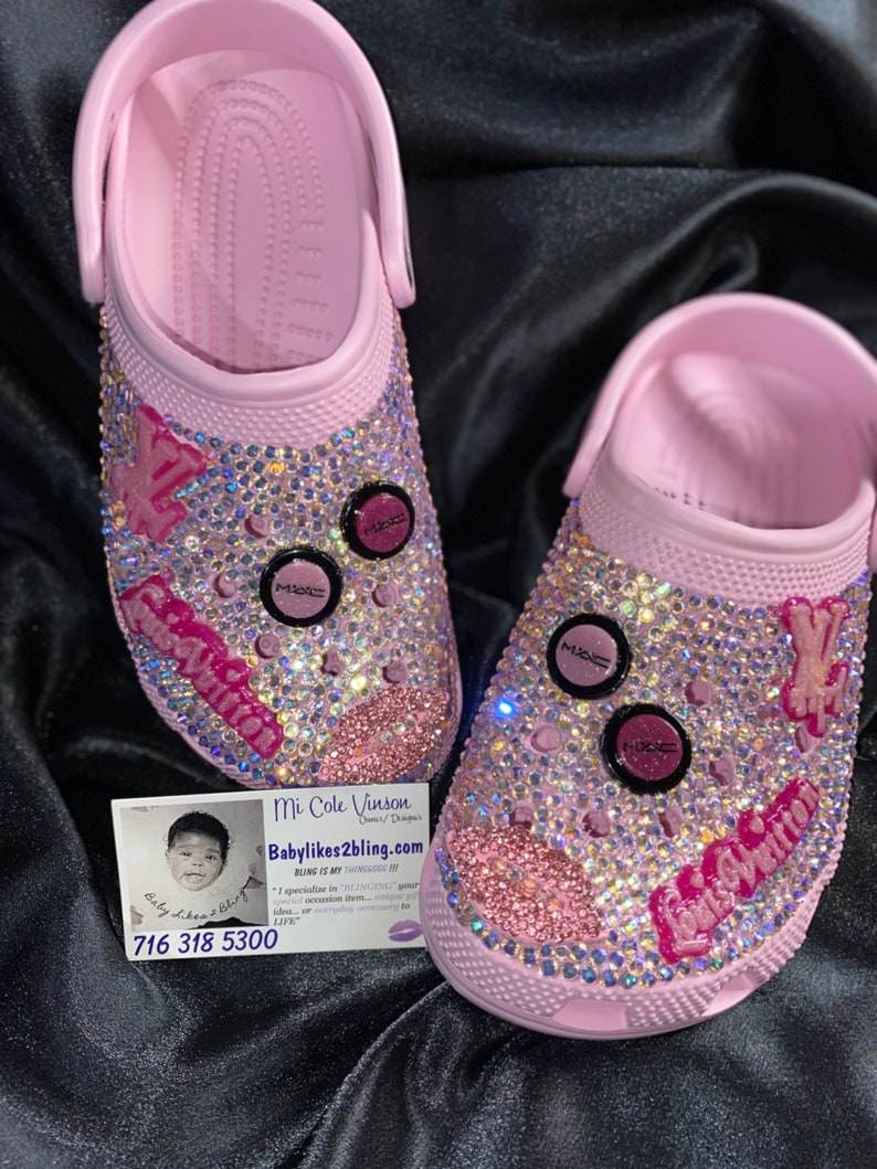 Custom Crocs  Bling Crocs  bedazzled crocs  bling 