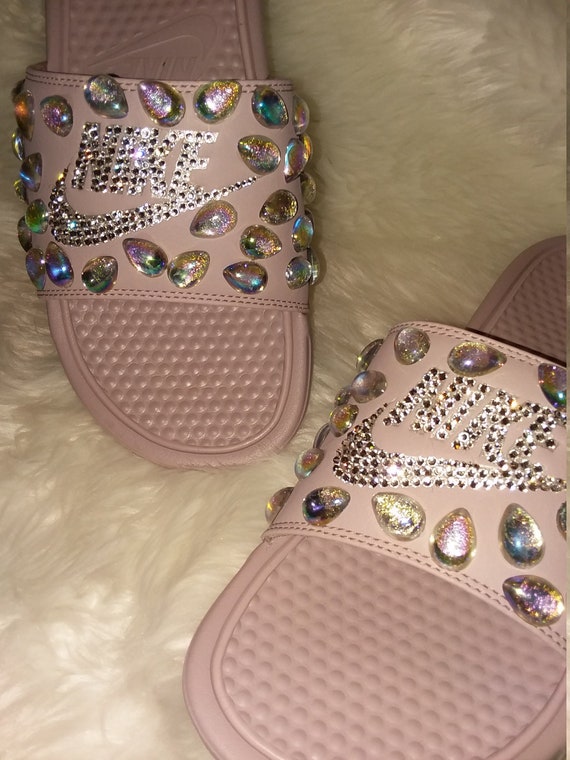 bling slide sandals