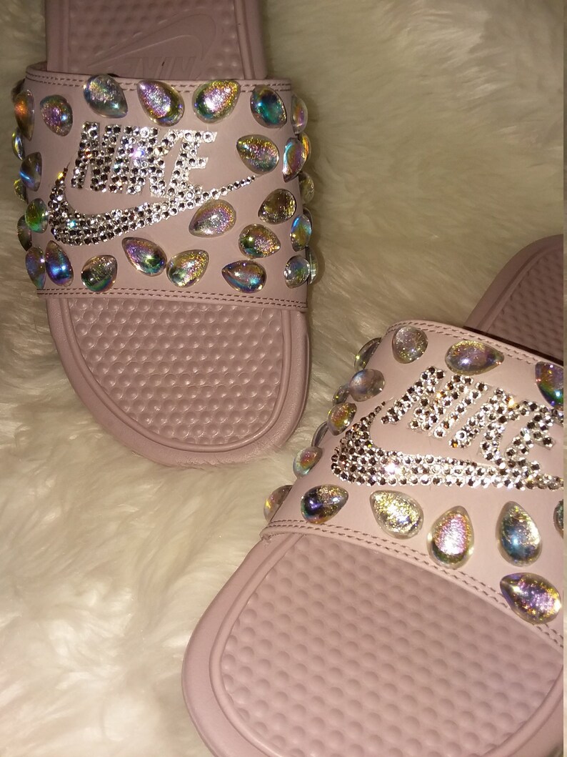 bling slip on sandals