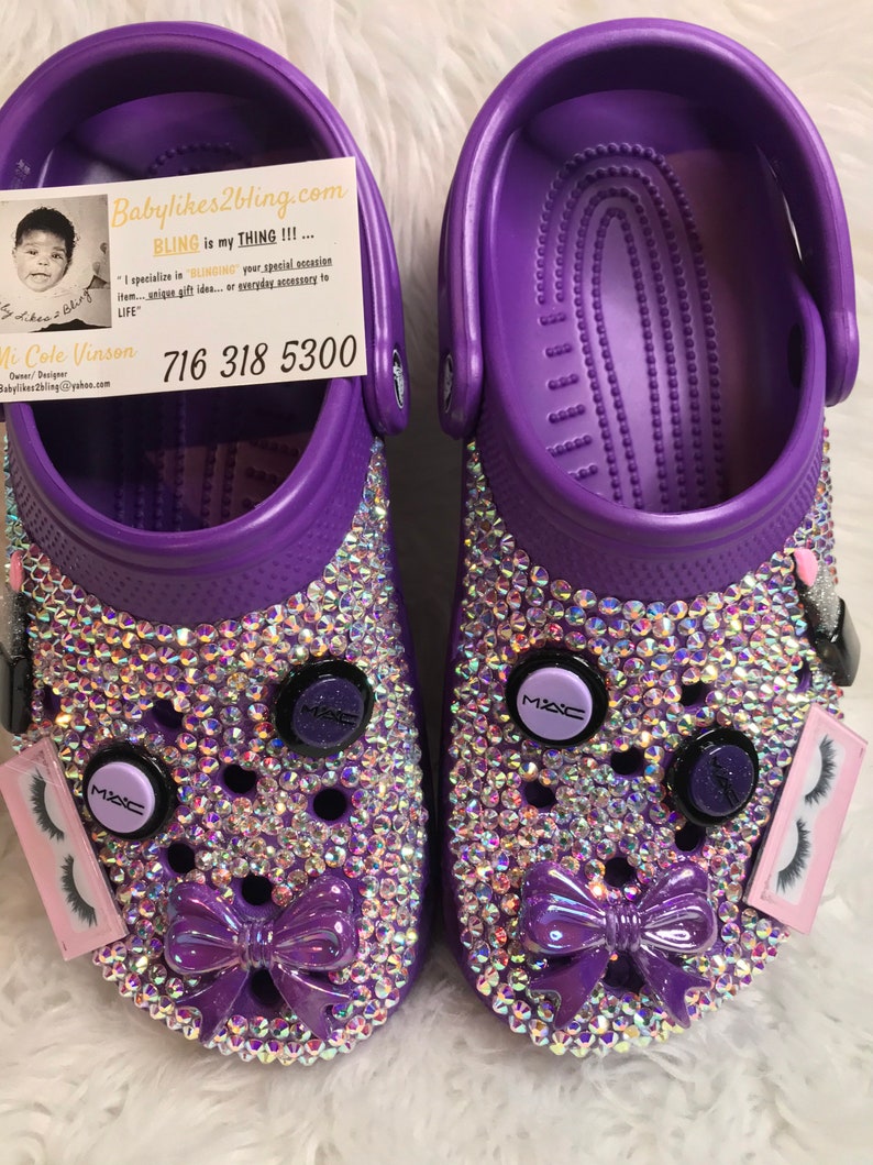 Custom Crocs  Bling Crocs  bedazzled crocs  bling 