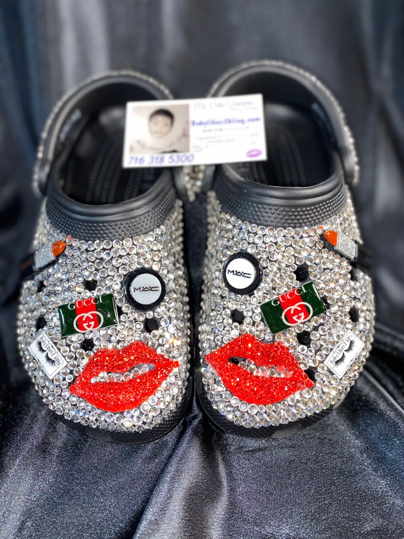  Custom Crocs  Bling Crocs  bedazzled crocs  bling 