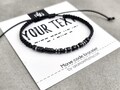 Personalized Mens Bracelet, Morse Code Bracelet, Personalized Jewelry, Anniversary gifts for men, Gifts for boyfriend, friendship bracelet product logo