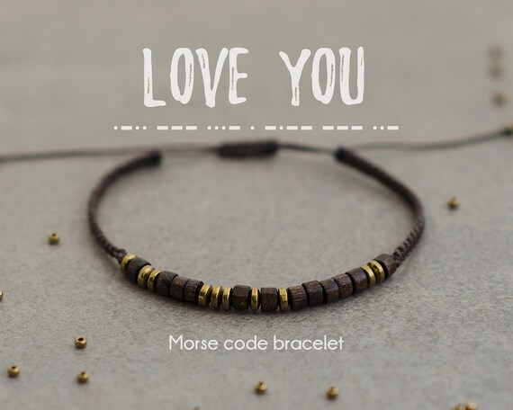 morse code bracelets etsy