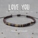 Morse Code Bracelet - Love You - Personalized Mens Bracelet, Anniversary gift for men, boyfriend, husband, Unique gifts, Bracelet homme 