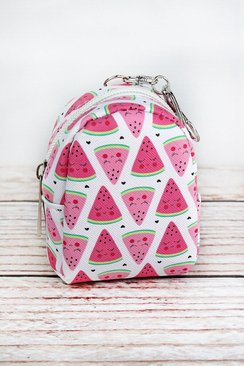 Watermelon Party Bag Watermelon Coin Purse /& Zip Watermelon Coin Purse Mini Watermelon Key Chain