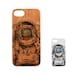 iPhone 14 /13 / 12/ 11 (Mini ,Pro, Pro Max,Plus)Xs,Xr,X,SE Samsung S20/S21/22 UL FE Note 9 10+ 20 S9+ S8+ Wood Case, Astronaut Goldfish (U) 