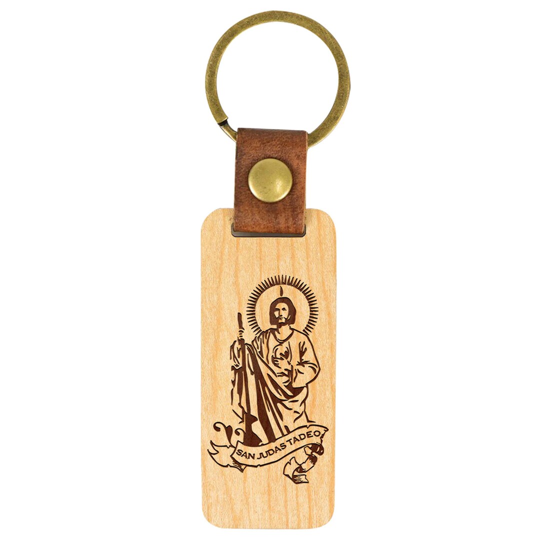 San Judas Themed Keychain for Men/women Chain for Car Keys Etsy