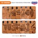 Captioned & Beautiful Quoted Wooden Phone Cases for iPhone for Samsung Models  - Engraved Design (Cherry) 