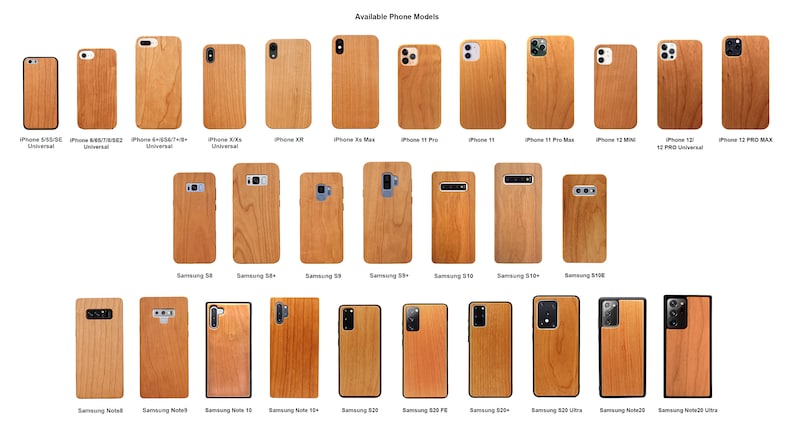 Samsung S20 Ultra iPhone 12 Mini 8+ FE Xr SE 6+ 7+ S8 Wood Case LE X 20 S9 + 9 Anubis 10+ Note 8 Xs 11 Pro Max