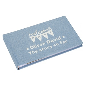 Personalised photo album for a Baby Boy!