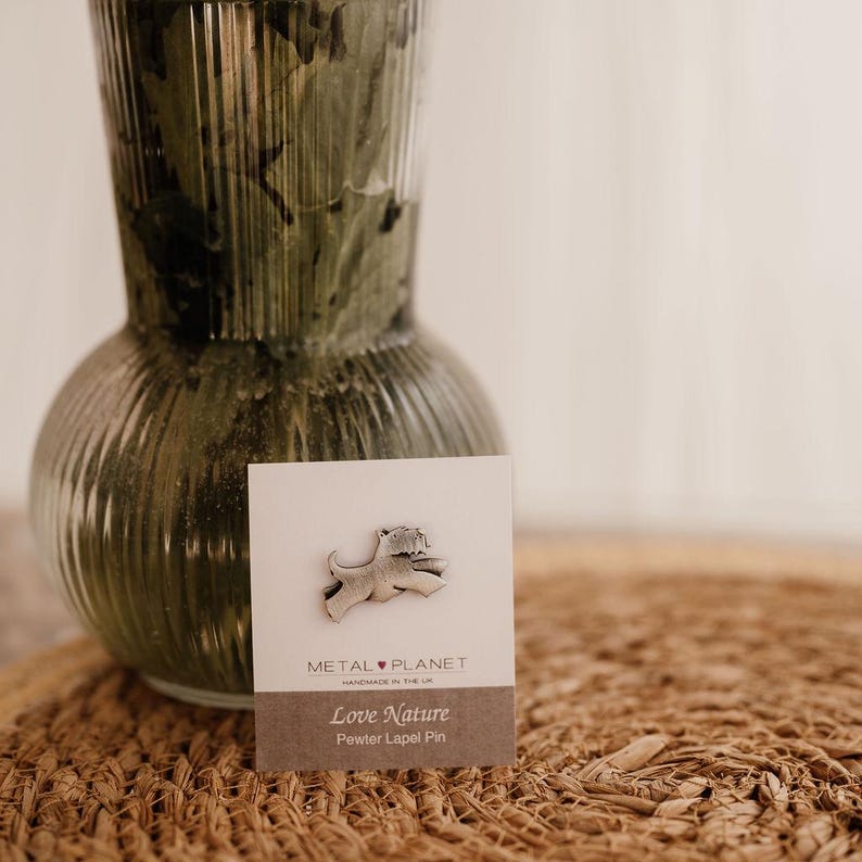 Scottie dog jacket lapel pin image 5