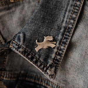 Scottie dog jacket lapel pin image 1