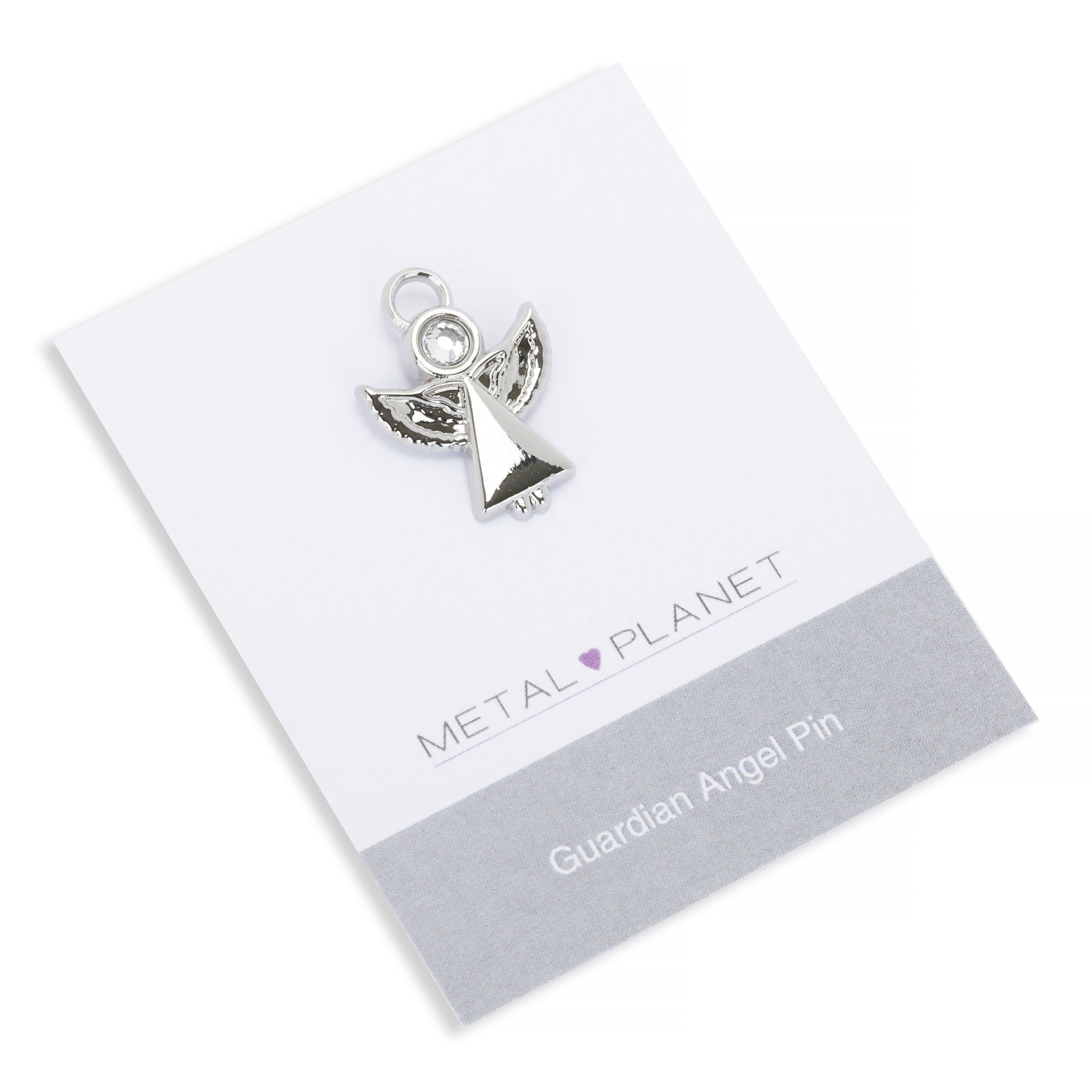 Sterling silver angel pin clearance