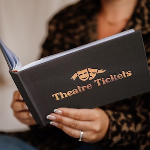 Theatre Ticket Storage Album: 40-Ticket Keepsake Book, Holographic Print